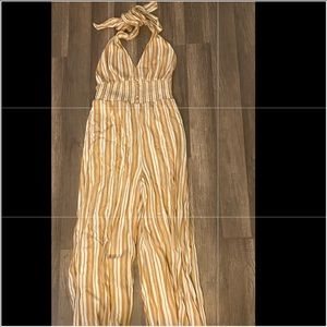 american egale size medium jumpsuit open back